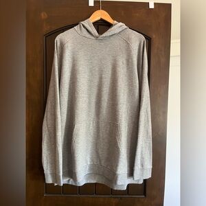 Men's Free Fly Gray Hooded Pullover Sweatshirt